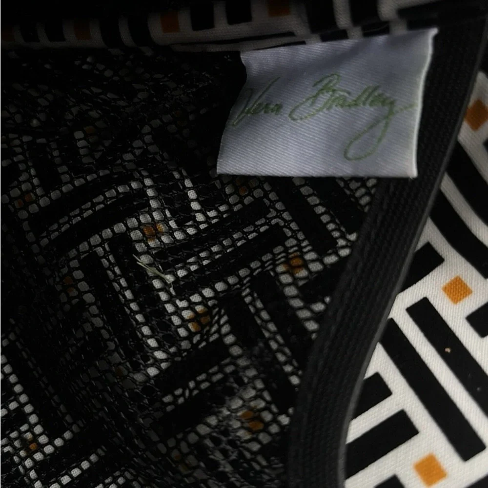 VERA BRADLEY MESSENGER BABY BAG IN QUILTED CLASSIC BLACK G5